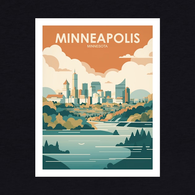 MINNEAPOLIS by MarkedArtPrints